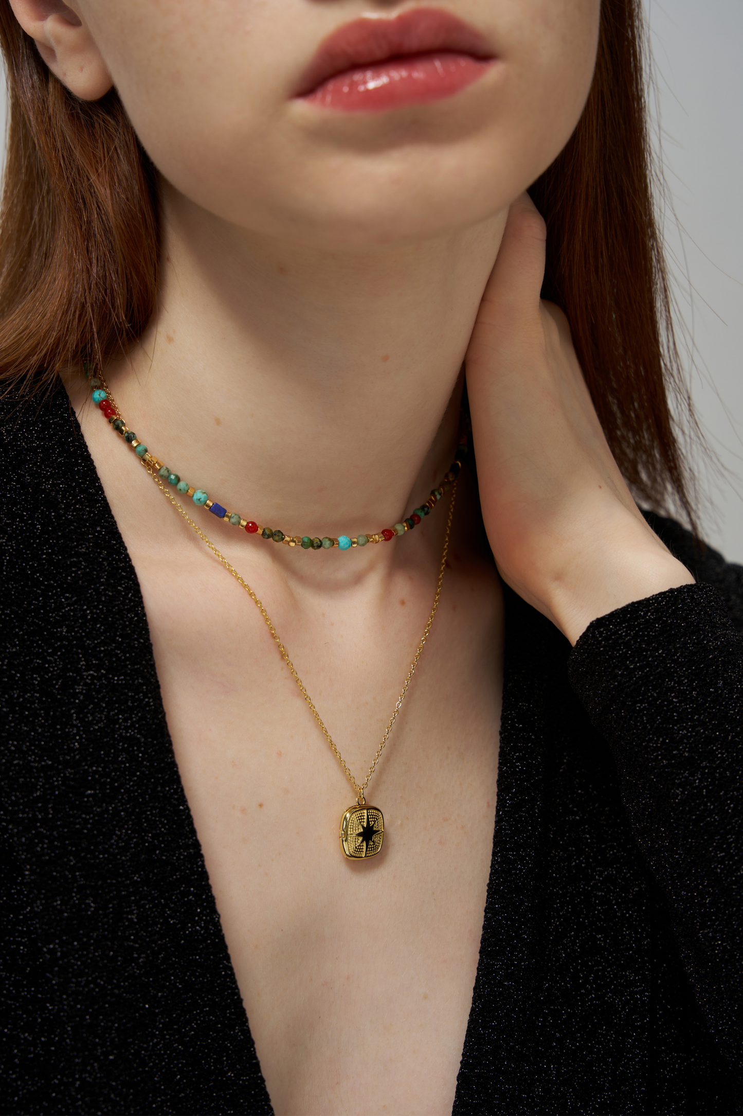 North Star Locket Necklace
