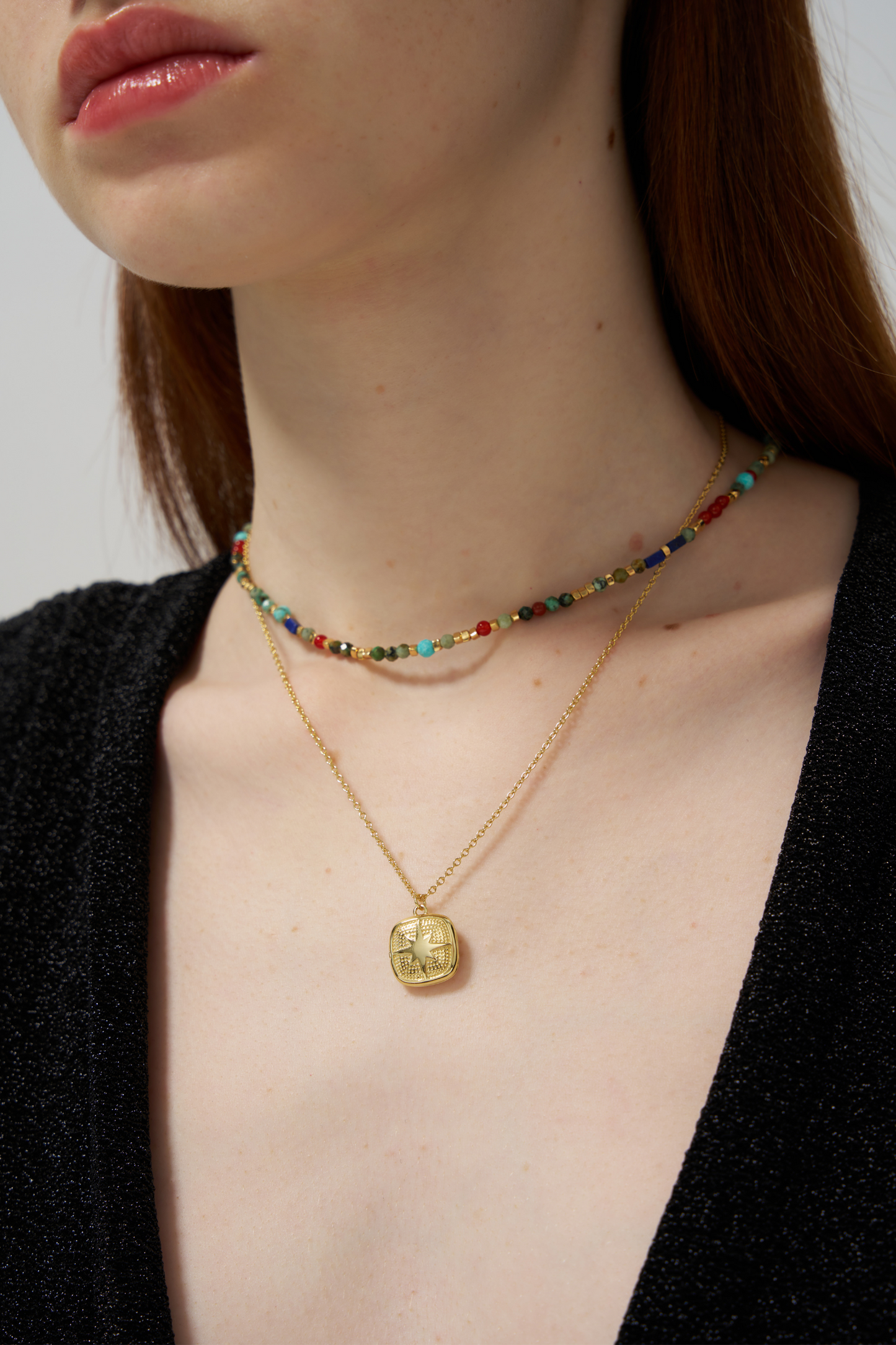 North Star Locket Necklace