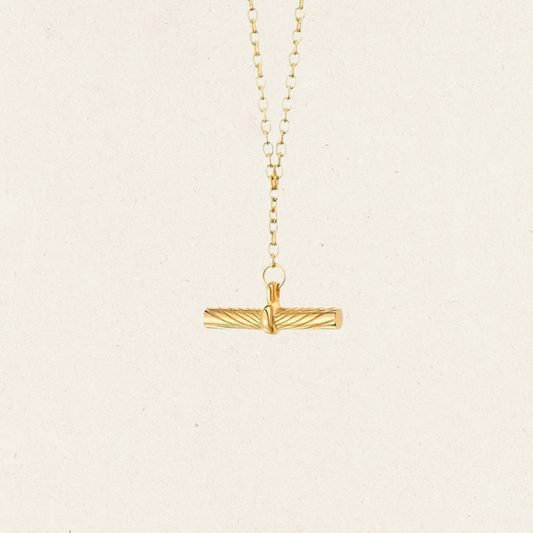 Twist T-Bar Necklace