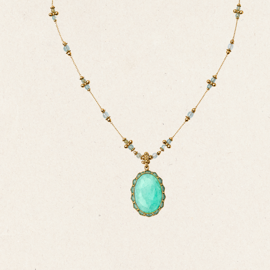 Lake Green Topaz Necklace
