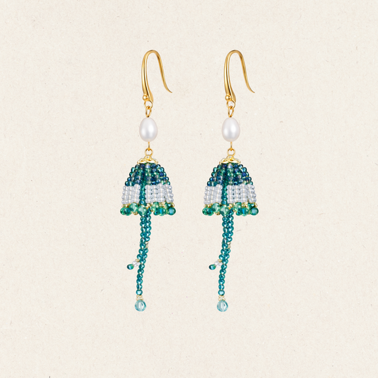 Bell Drop Pearl Earrings