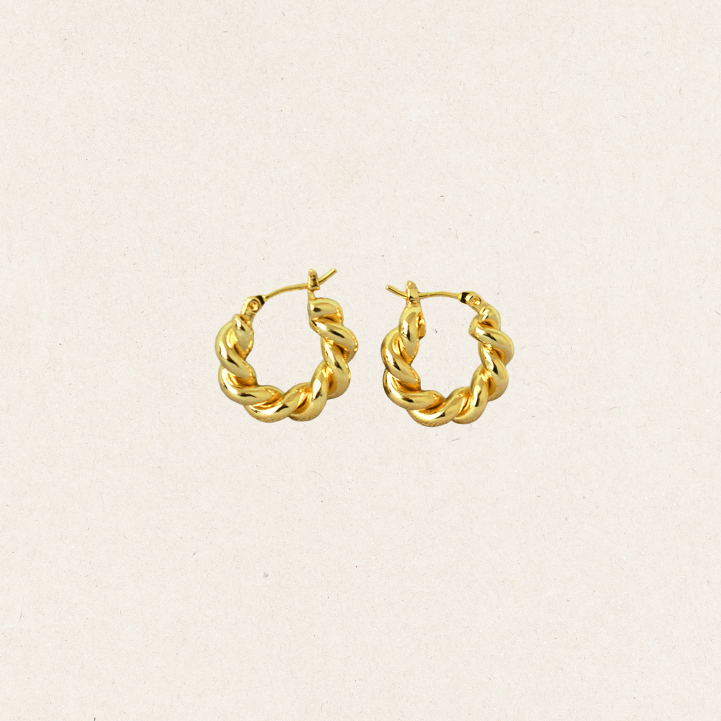 Twist Huggie Hoops