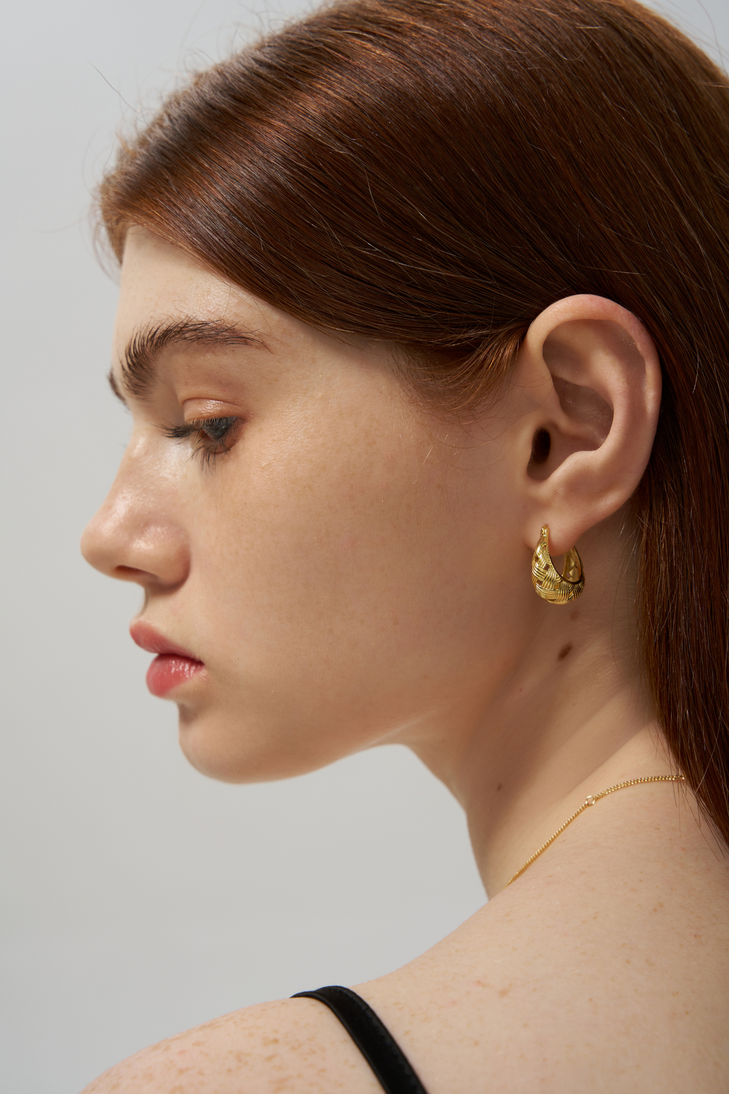 U Shape Huggie Earrings