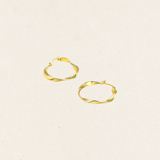 Vermeil Twist Huggies
