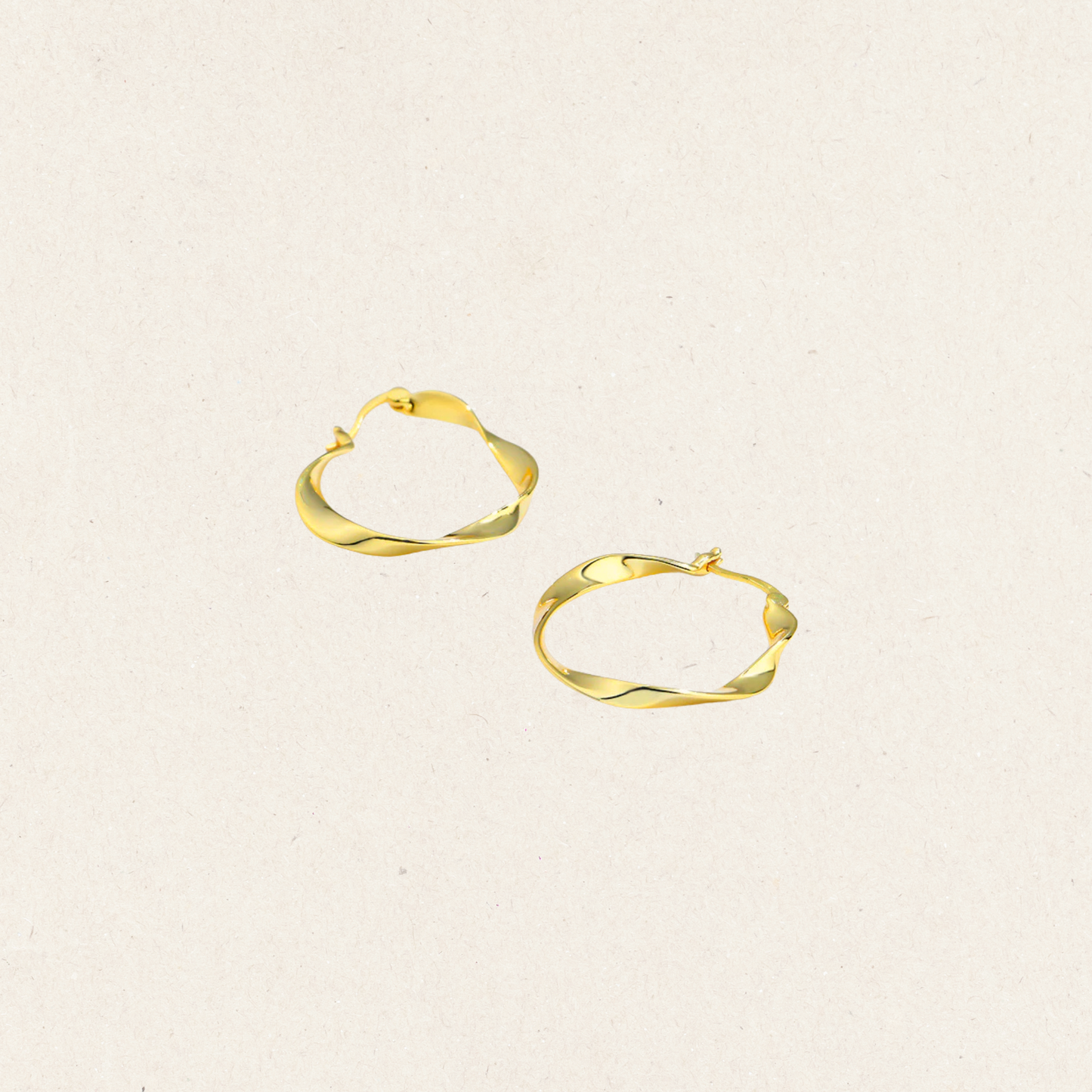 Vermeil Twist Huggies