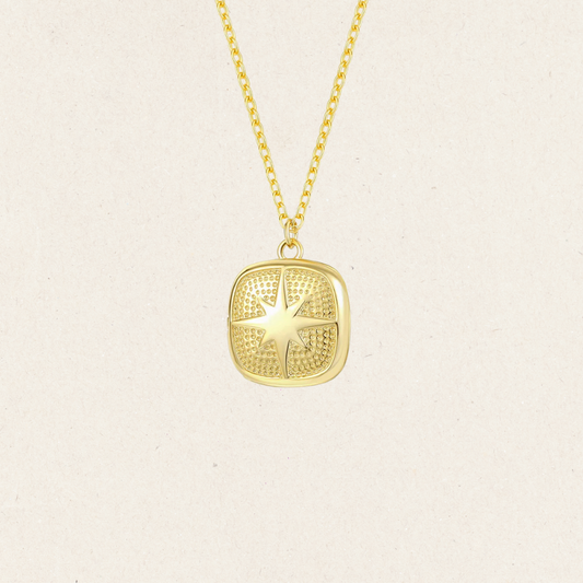 North Star Locket Necklace