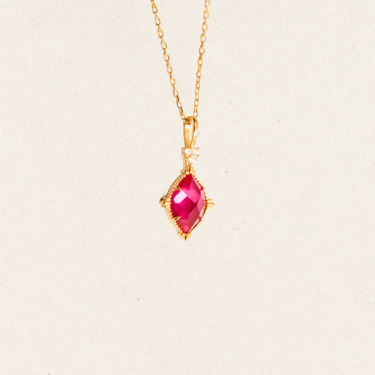 Pear-Shaped Spinel Accent Necklace