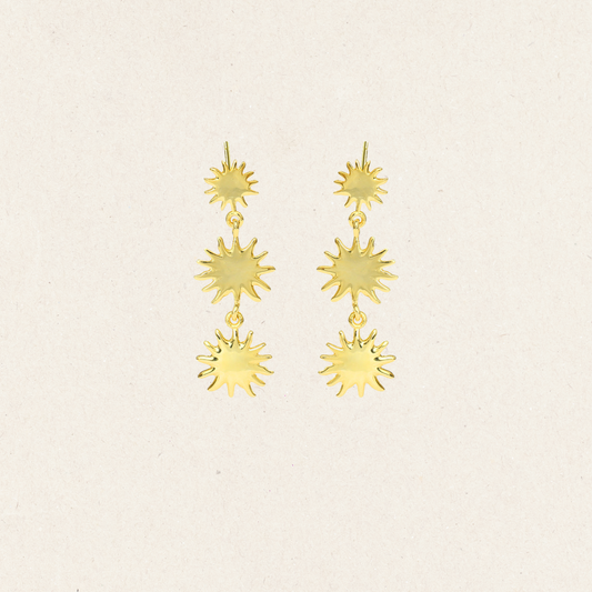 Sunburst Cascade Drop Earrings