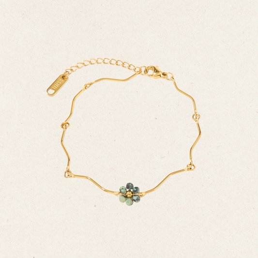 Floral Bead Bracelet