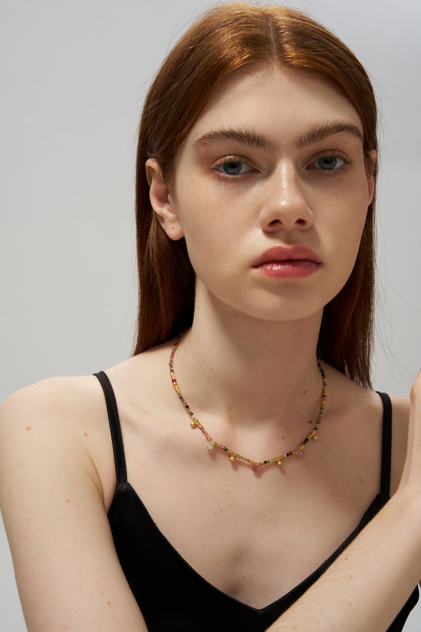Colorful Tourmaline Beaded Necklace