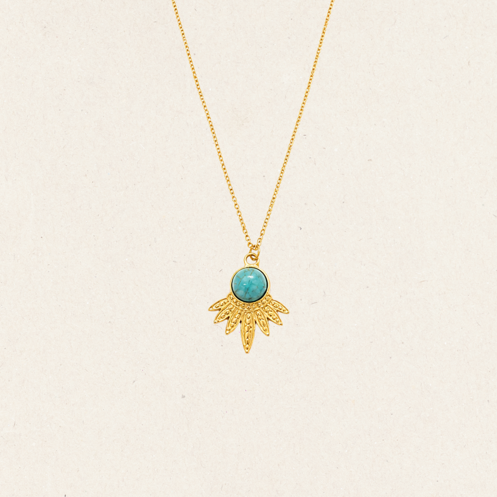 Amazonite Sunburst Necklace