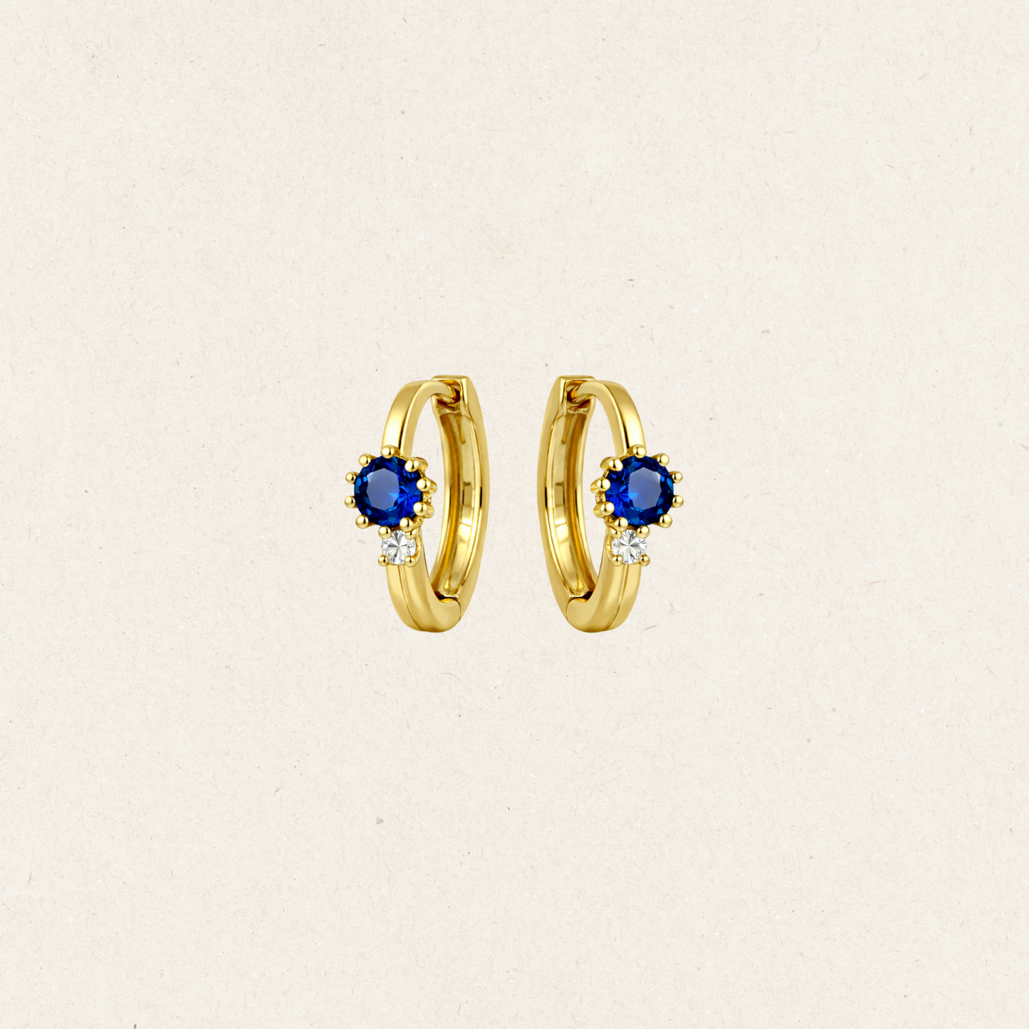 Midnight Spark Hoop Earrings