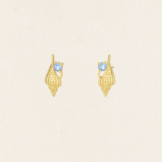 Shell Whisper Stud Earrings