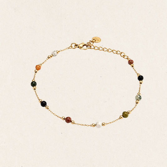 Gold Multi Gemstone Bracelet