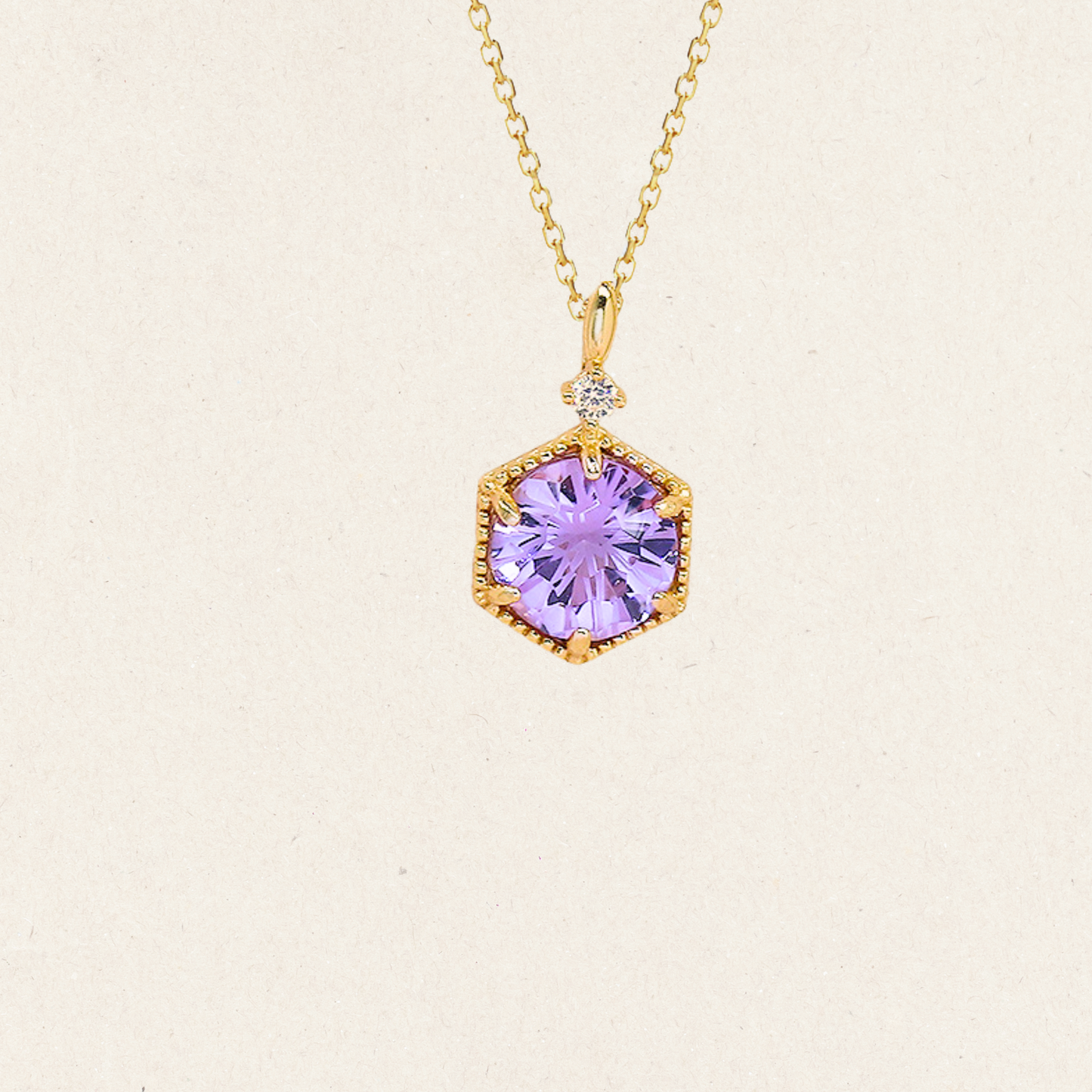 Violet Flare Amethyst Necklace