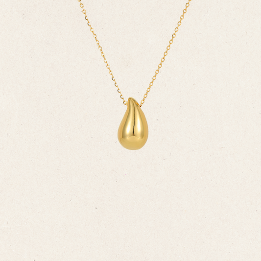 Golden Dew Pendant Necklac