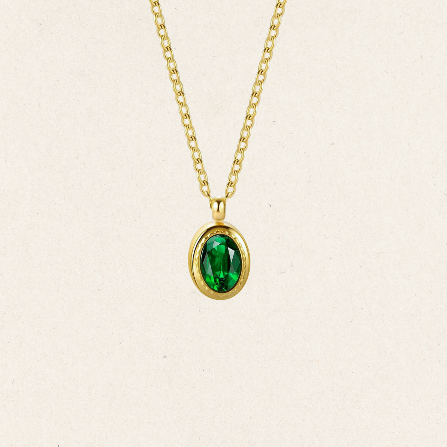 Verdant Grace Emerald Necklace