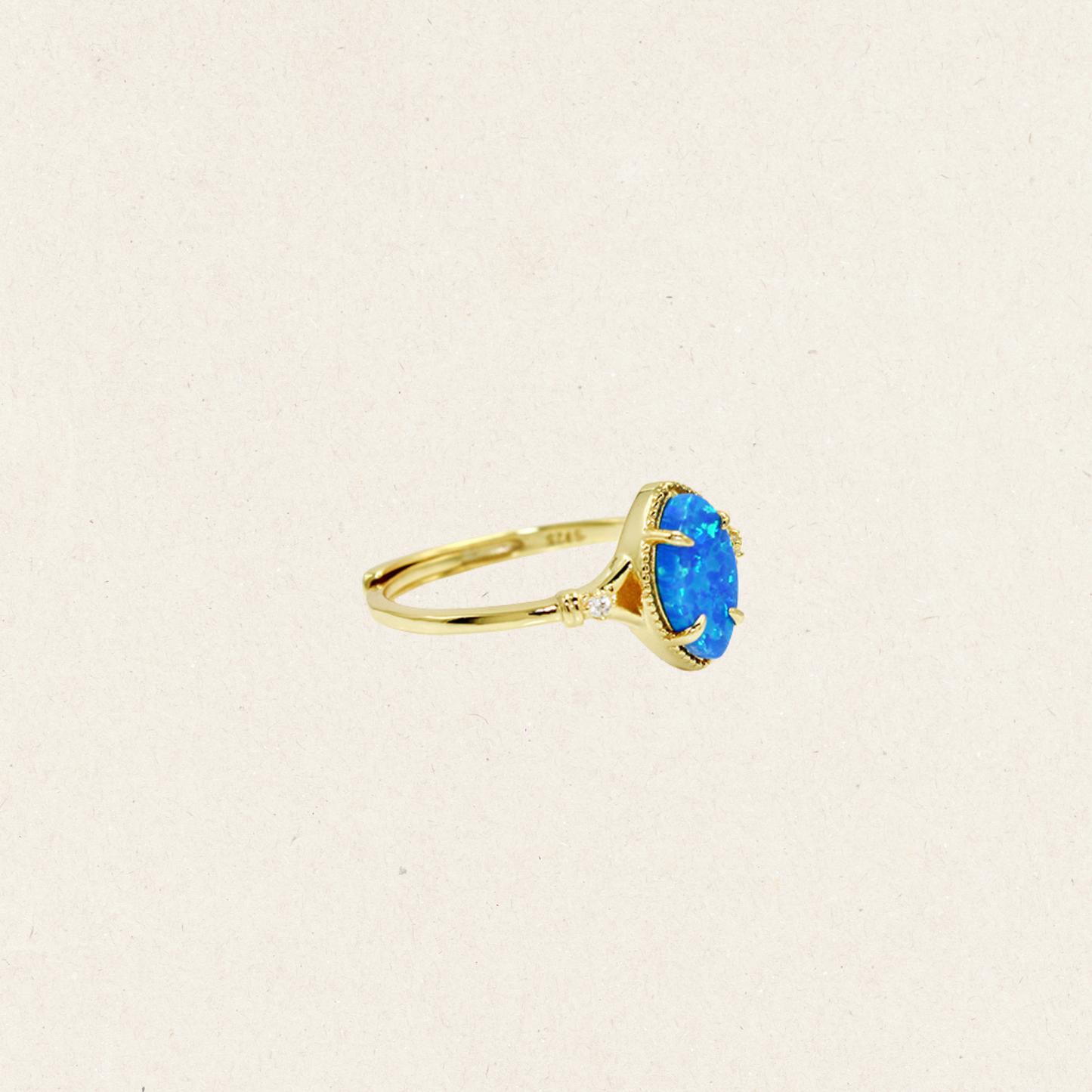 Ocean Spark Opal Ring