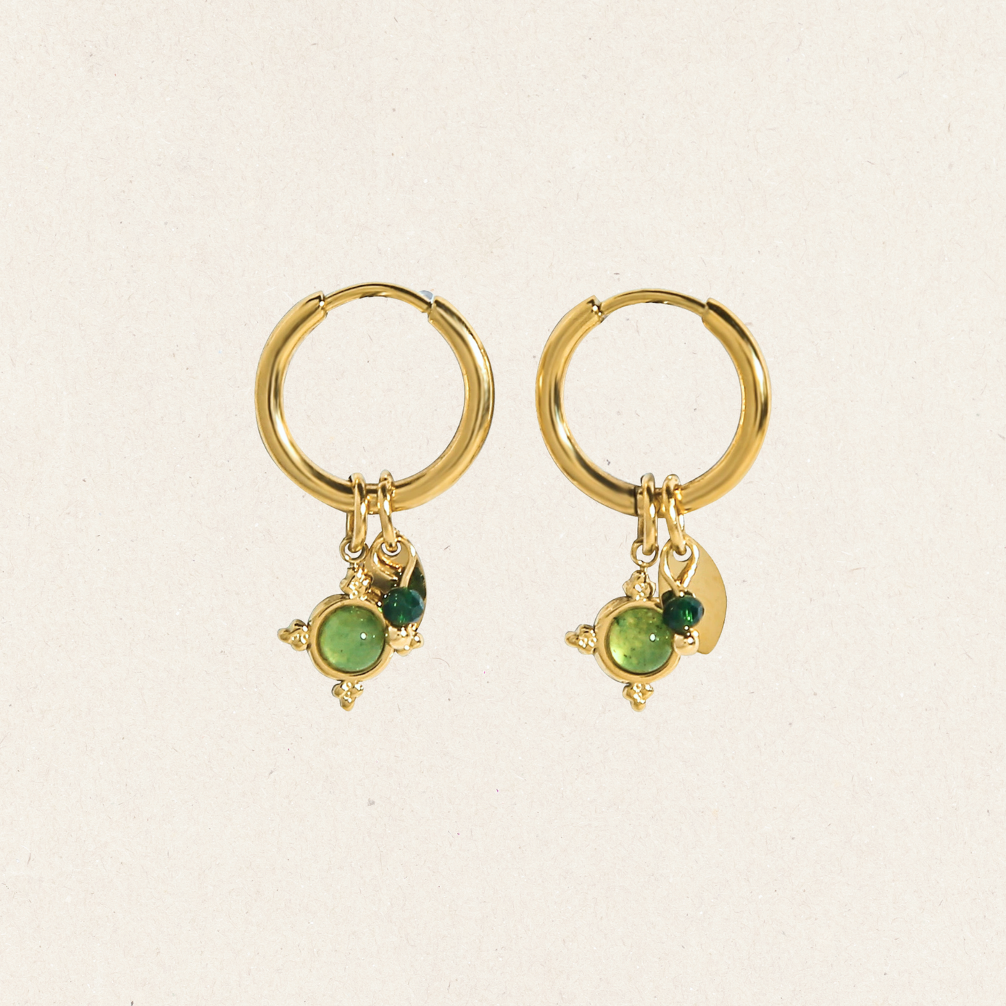 Orbit Charm Hoop Earrings