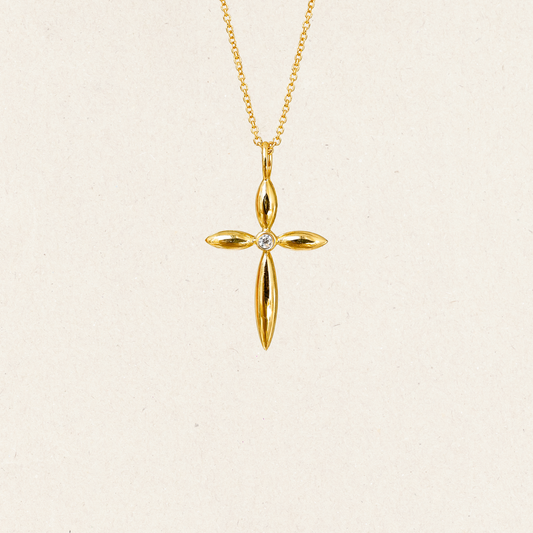 Axis Cross Necklace