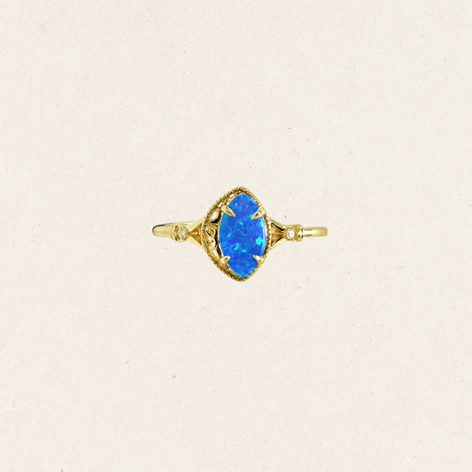 Ocean Spark Opal Ring