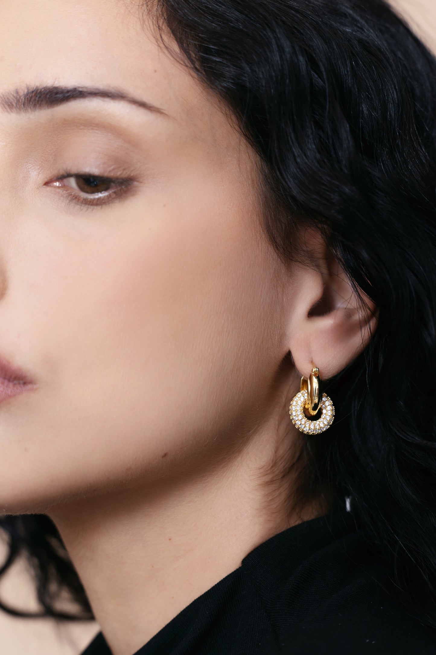 Halo Twist Hoop Earrings