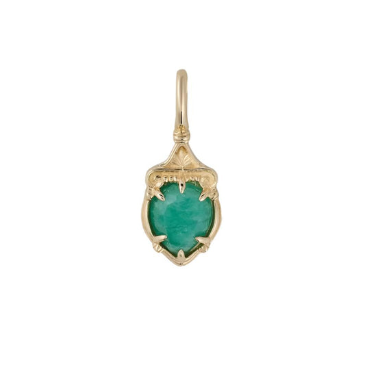 Emerald Shield Talisman Pendant