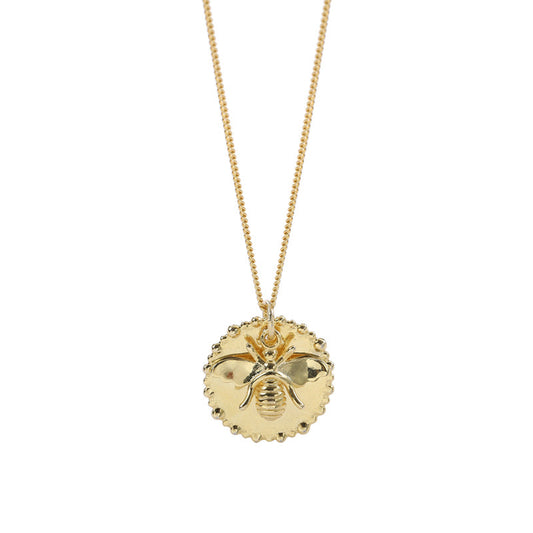 Bee on The Coin Necklace