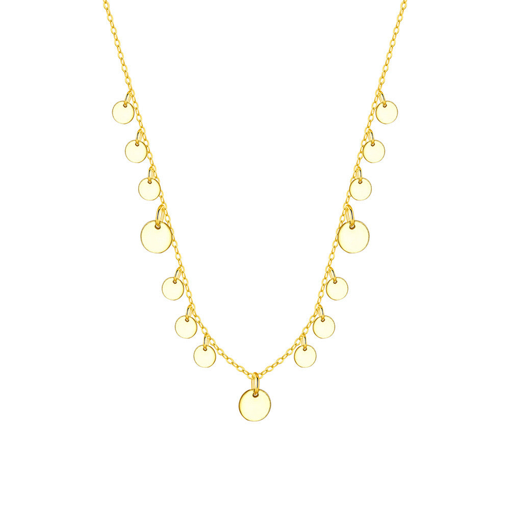Multi Tiny Discs Necklace