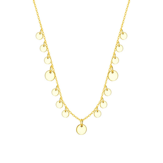Multi Tiny Discs Necklace