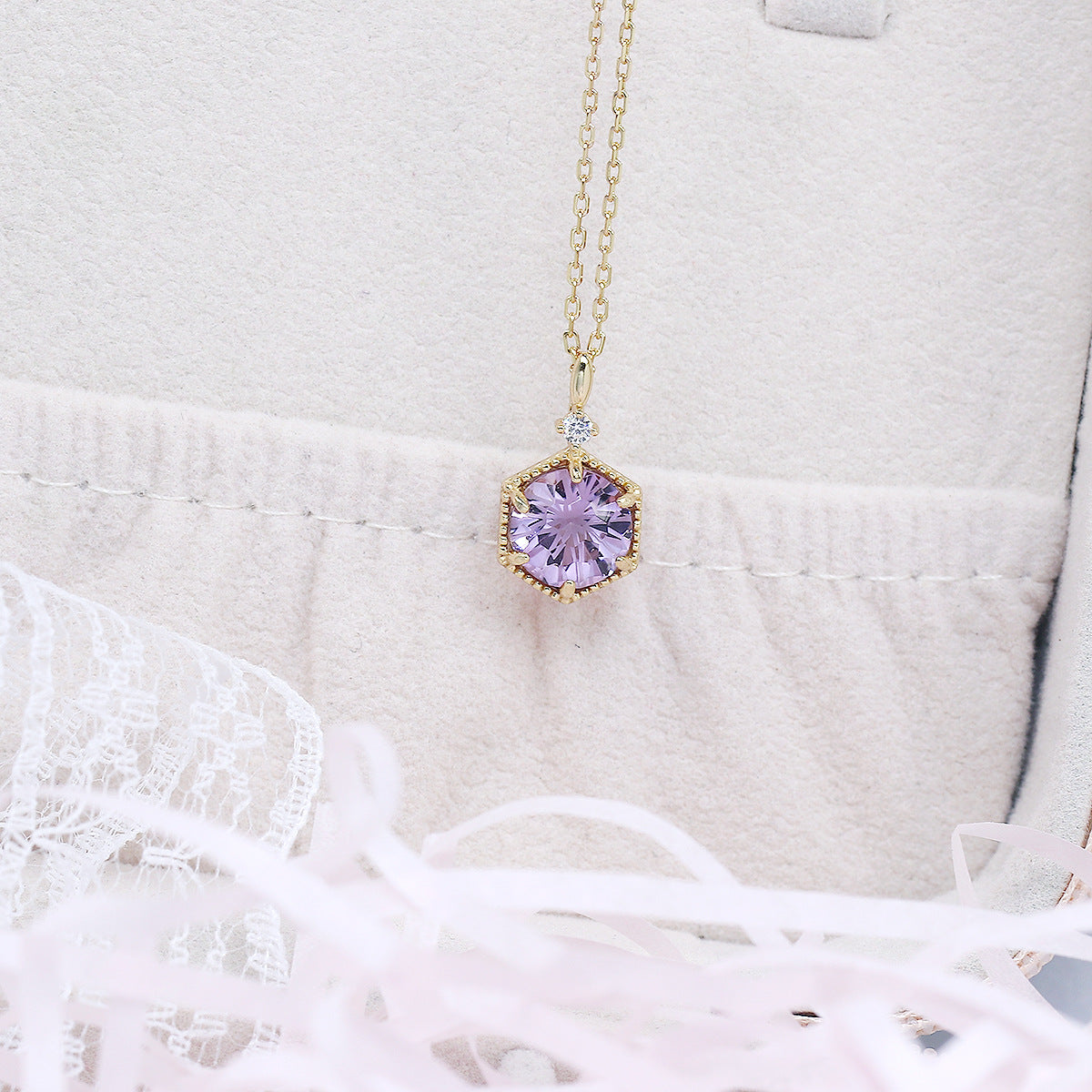 Violet Flare Amethyst Necklace