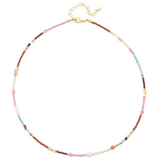 Multi-Color Beads Necklace