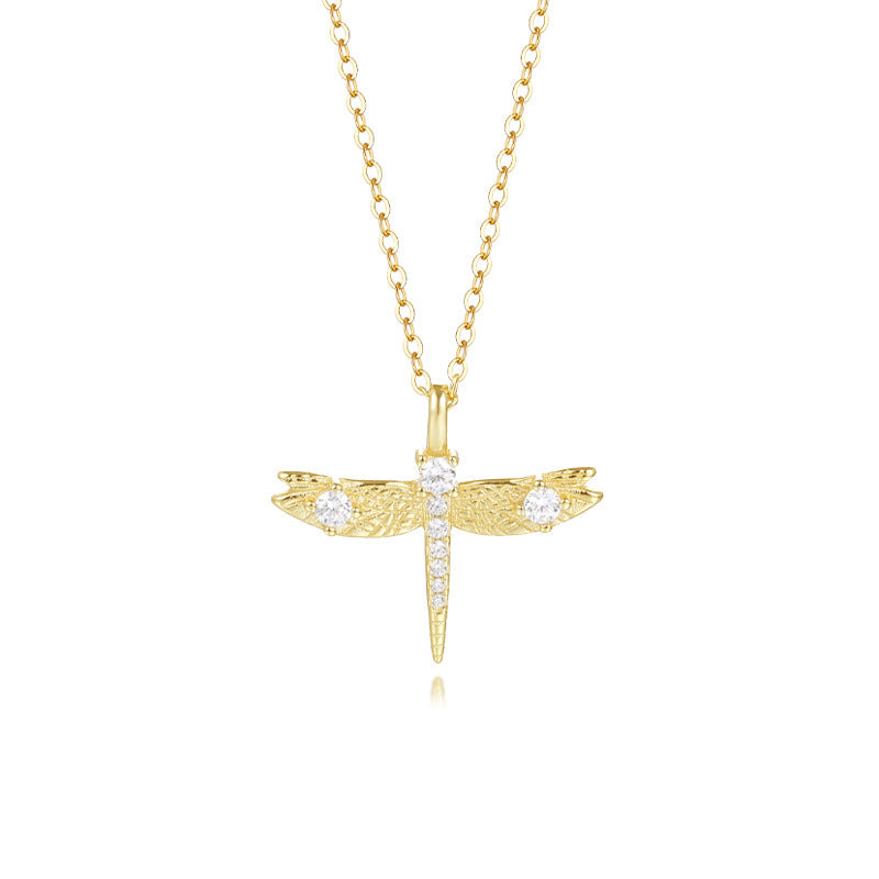 Gold Dragonfly Necklace