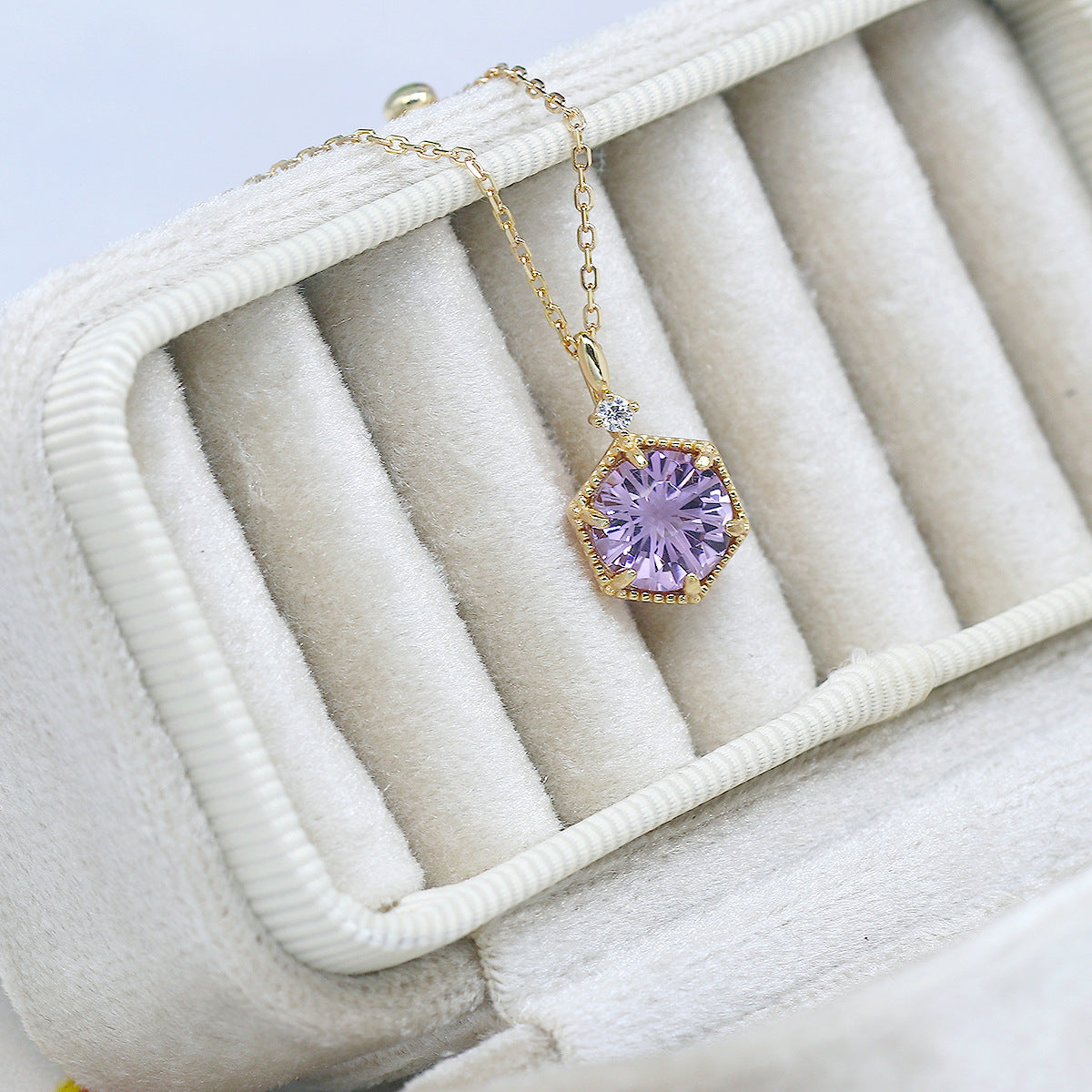 Violet Flare Amethyst Necklace