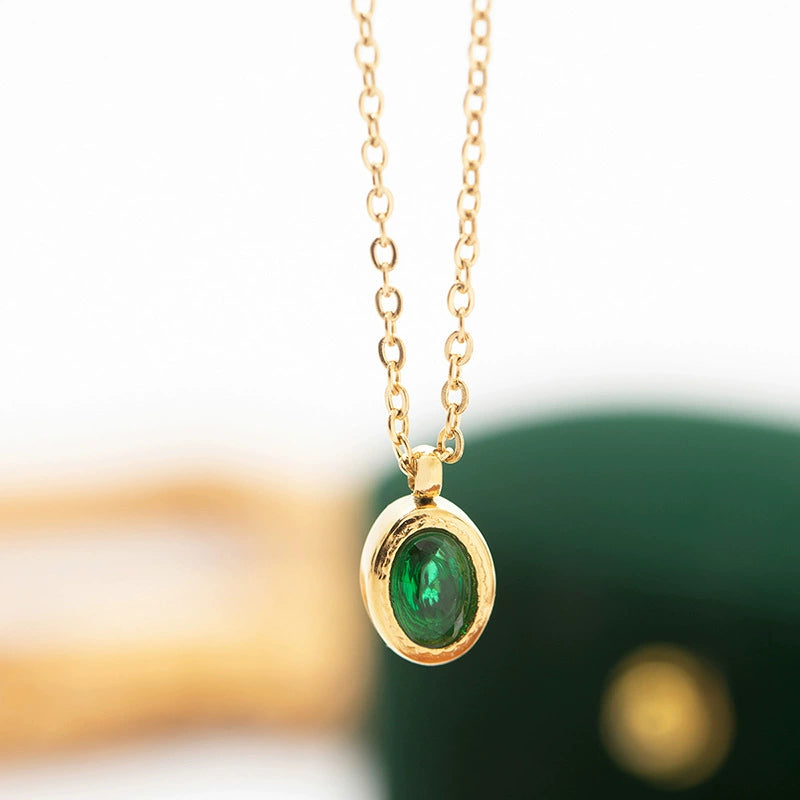 Verdant Grace Emerald Necklace