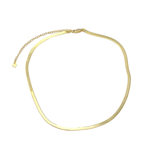 Classic Thin Snake Bone Chain Necklace