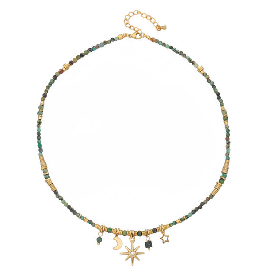 Natural Emerald Bead Necklace