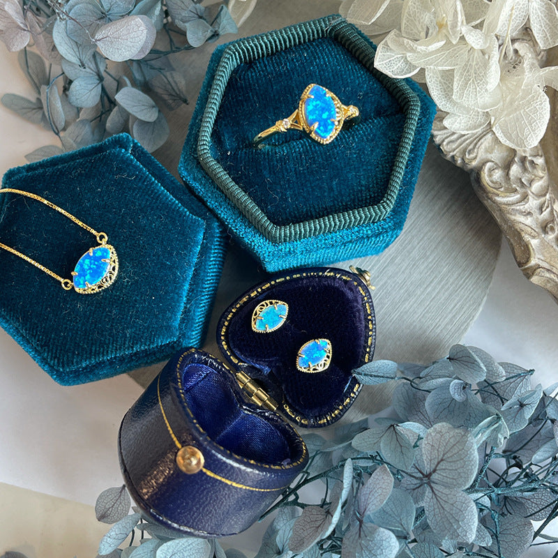 Ocean Spark Opal Ring