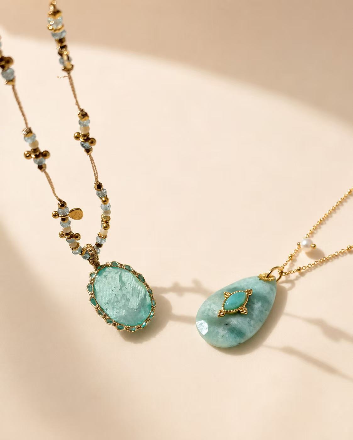 Lake Green Topaz Necklace